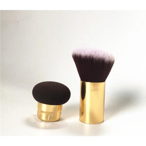 The powder foundation brush removable blending Sponge - Double-ended Cream Contour Liquid Foundation brush - Beauty Makeup Brush