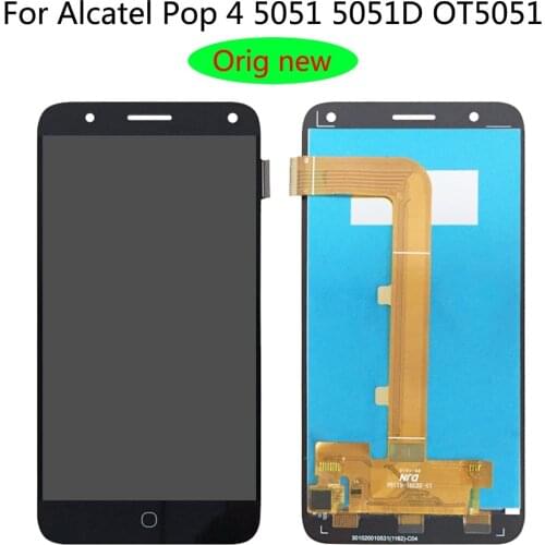 Shyueda 100% Oig NEW For Alcatel Pop 4 5051 5051D 5051X 5051J 5051M OT5051 LCD Display Touch Screen Digitizer with tools