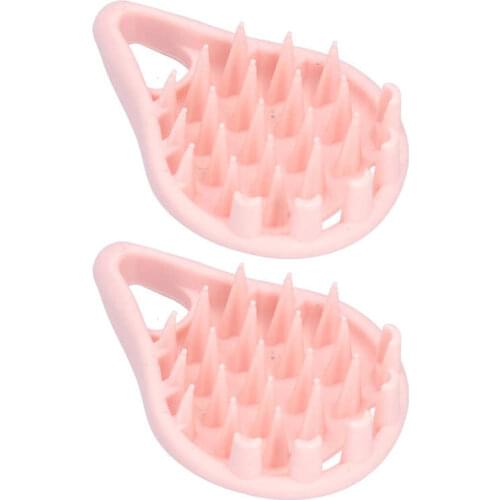 Hair Scrubber Silicone Bristles Hair Shampoo Massager Brush Waterproof Comfortable Hold for Remove Dandruff for Hair Growth