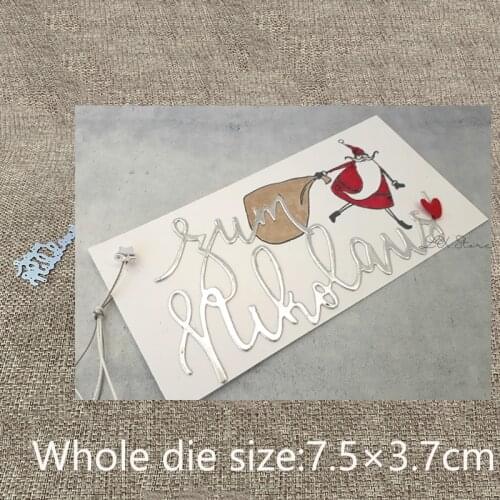 New Design Craft Metal stencil Cutting Dies German to nicholas decoration scrapbook die cuts Album Paper Card Craft Embossing