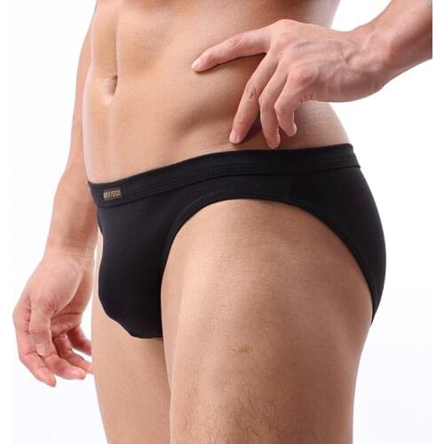 Mens Underwear Sexy Briefs Hot Fashion Solid Comfortable Cotton Breathable Underwear Briefs Calzoncillos Hombre Underpants