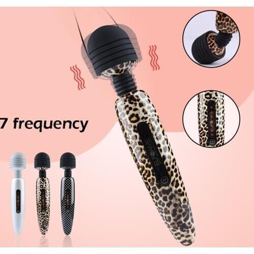 Powerful Clitoris Vibrators USB Recharge Magic Wand AV Vibrator Massager Sexual Wellness Erotic Sex Toys For Women Adult Product