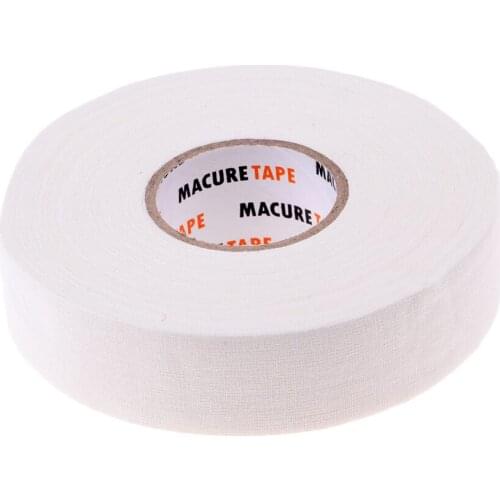 1 Roll of Durable Cloth Hockey Stick Tape Pro Quality 1" X 25 Yards - Black or White