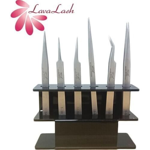 1 PC Genuine SA Stainless Steel Precision Makeup Set Volume Tweezers For Eyelash Extensions Prevent Static Electricity Wholesale