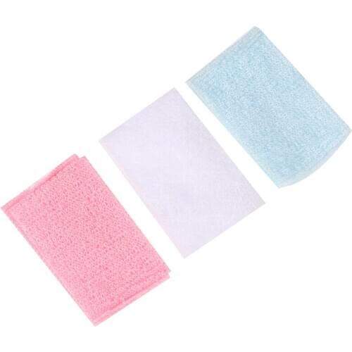 3Pcs 1/12 Mini Bathroom Hand Towel Model Toys Dollhouse Miniature Accessories Diy Furniture Toy