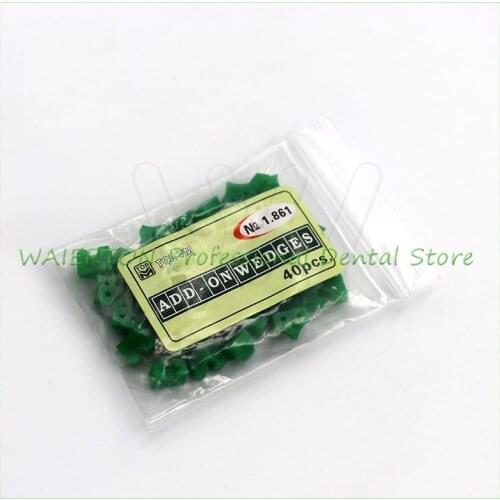 40pcs/Pack Dental Silicone Add On Special Wedges Rubber TOR VM Delta Ring Tine No 1.861 Dental material dental lab instrument