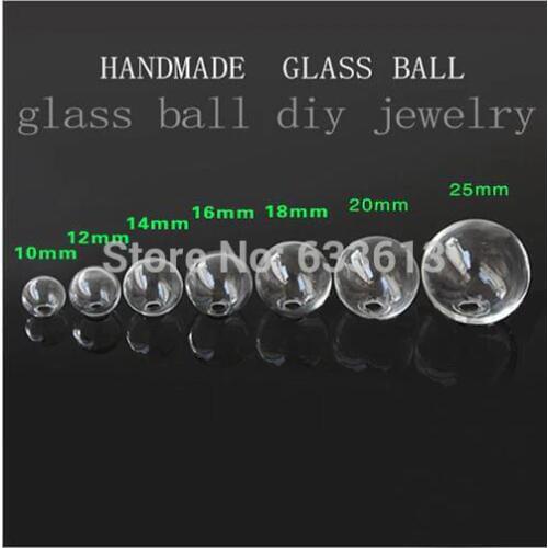 500pcs/lot 7 size choose Mini Lightbulb glass globe bubble, glass dome, glass bottle, glass vial pendant with hole