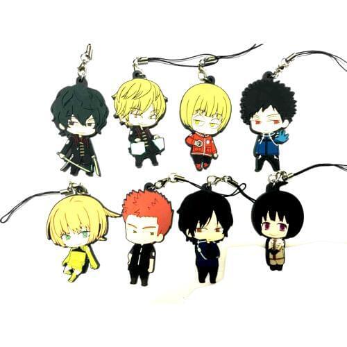 8pcs/lot 2018 HOT SELLING World Trigger Japanese anime figure rubber Silicone sweet smell mobile phone charms/keychain best kids