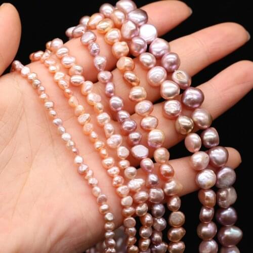 Natural Freshwater Pearl High Quality Cross-Hole Loose Beads For Jewelry Making DIY Bracelet Earring Necklace Accessory