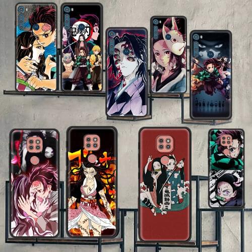 Demon Slayer Kimetsu No Yaiba TPU Cover For Motorola G30 G10 G9 G8 Edge Power Lite Play Plus moto One Hyper Fusion G Stylus ES6