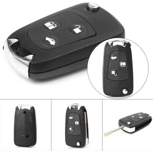 Black 3 Buttons Car Remote Key Shell Housing Replacement for Ford Mondeo Fiesta Focus Mondeo Puma / Fiesta KA