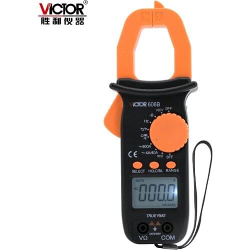 Victor VC606A/B/C Digital Clamp Meter Multimeter AC Current 600A Voltage Resistance Capacitance Electrician Universal Meter