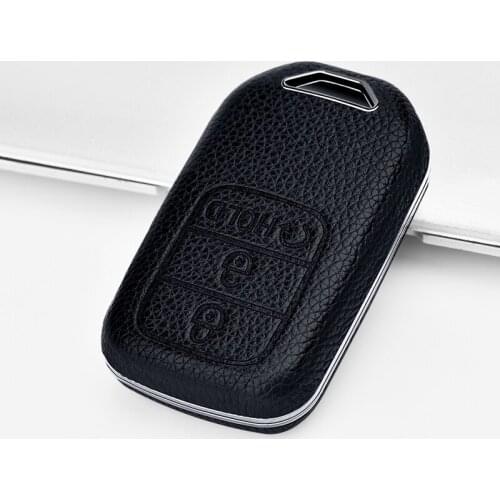 For Honda CRV Civic XRV Breeze Accord Crider Vezel Avancier Leather Full Key Case Car Key Protective Case car accessories