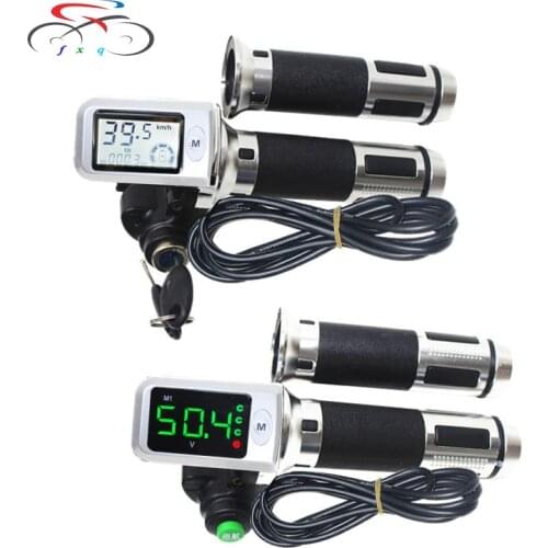 36V 48V 60V Waterproof LCD Display Speedometer Electric Bicycle Digital Twist Throttle Hall Speed Show Ebike Three Speed mileage