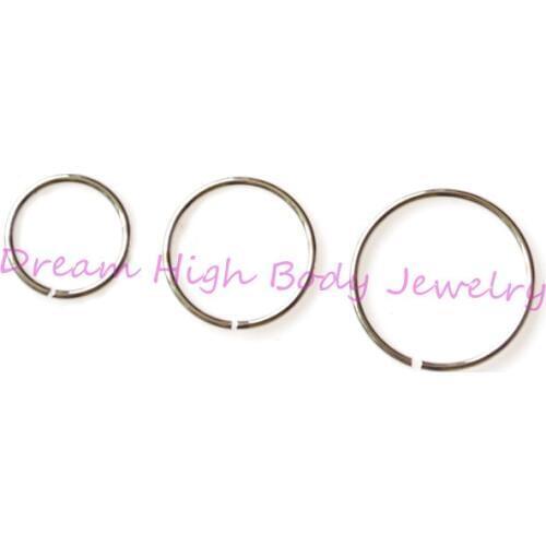 New Arrive Eyebrow Nose Cartilage Ring Hoop Ear Ring Plain Steel 0.8mm 300pcs/lot Hot Sale Cheaper Ear Piercing Body Jewelry