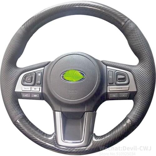 Alcantara Leather Hand-Stitch steering wheel cover For Subaru BRZ Forester Outback Impreza Legacy 2004 2005 2006 2007 Auto Parts