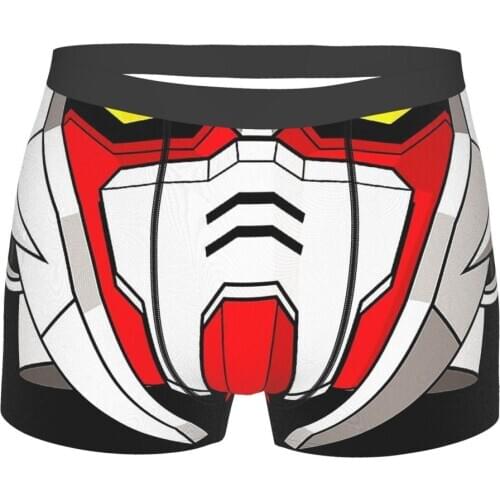 Red GUNDAM MOBILE SUIT GUNDAM Anime Underpants Homme Panties Man Underwear Print Shorts Boxer Briefs