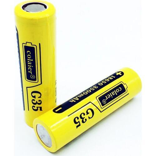 2PCS Colaier 18650 3400mah 3500 mAh G35 3.7V Li-Ion Rechargeable Battery 20A Lithium Battery High Drain For Flashinglight