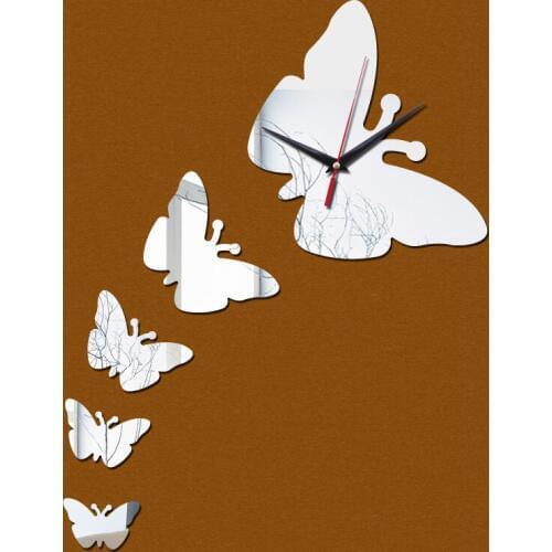 New Wall Clocks Horloge Watch Reloj Pared Murale Stickers Home Decoration Diy 3d Acrylic Mirror Modern Quartz