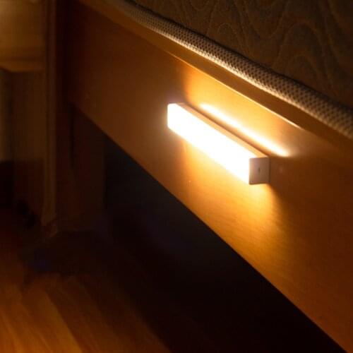 LED Closet Light Under Cabinet Lights USB Charging Motion Sensor Closet Light for Kitchen Bathroom Night Lights Bedroom Wardrobe