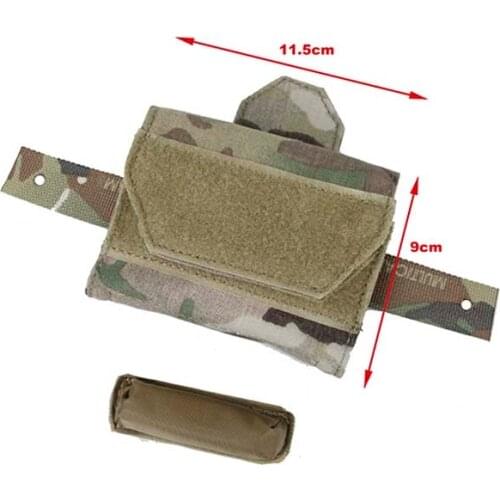 Tactical Multicam Helmet Battery Pouch Case Helmet Paste attached Pouch Battery Storage Bag