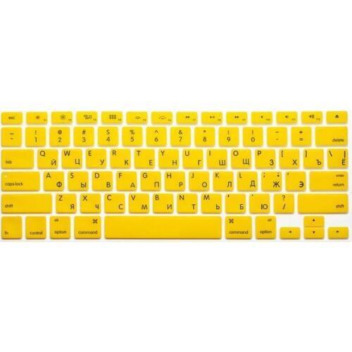 Russian Waterproof Translucent Silicone Keyboard Cover 5pcs Protector 3pcs for Macbook 13/15 /17" (US Version, Russian)