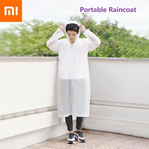 Xiaomi Qualitell High Quality Raincoat Light and Portable Waterproof Windproof Minimalist Outdoor Camping Portable Raincoat New