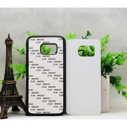Wtsfwf DIY 2D Sublimation rubber silicone TPU+PC Blank Case for S7 with Aluminum Inserts and glue 10pcs/lot