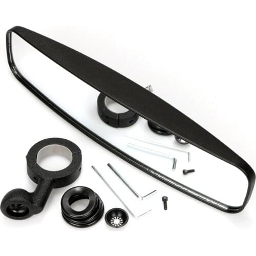 1 Set for UTV ATV All Terrain Vehicle Reversing Mirror Off-Road Vehicles Rear View Mirror with 1.75" Anti-roll Bracket Universal