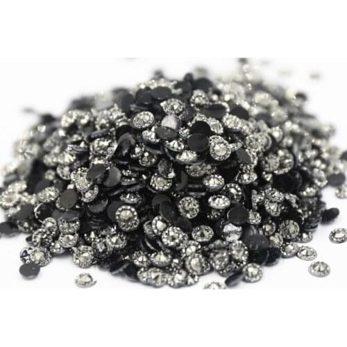 Jelly Crystal White Color Sunflower 4mm,5mm,6mm Facets FlatBack Resin Rhinestone Nail Art Garment Decoration Beads