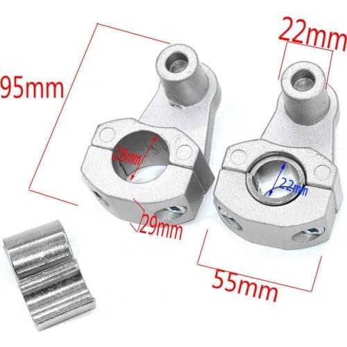 1 pair CNC 22mm 28mm Off Motorcycle Bar Clamps Handlebar riser Adapter for 7/8" 1-1/8 Pit Dirt motorbike