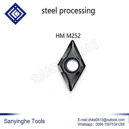 Free shipping 10pcs/lots DCMT070204-TM M252 DCMT070204-HM M252 DCMT070204-PZ M225 cnc carbide turning inserts for steel