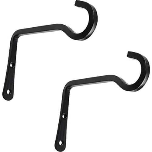 2 Pack Wall Hanging Basket Bracket Wall Hanging Hooks Plant Basket Holder Hanger Hooks for Garden Lawn Flower Pots