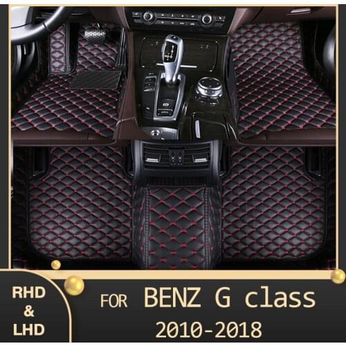 MIDOON Car floor mats for BENZ G class(Four doors)W463 2010 2011 2012 2013 2015 2016 2017 2018 Custom auto foot Pads