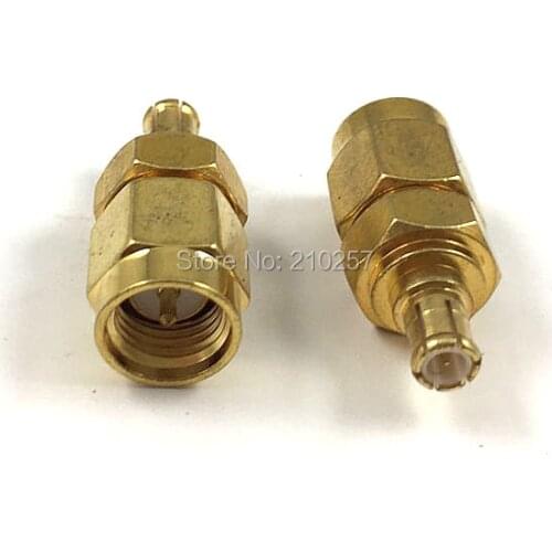Free Shipping 10pcs RF MCX Male Plug to SMA Male Straight Connector Adaptor For DS0201 /DSO201/ DSO /DS203 oscilloscope (OSC)