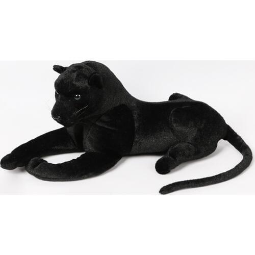 About 60cm black panther plush toy leopard soft doll home decoration Christmas gift b2778