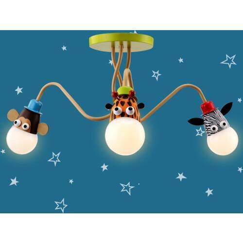 Kids Room Lighting boy cartoon warm girl bedroom ceiling lamp LED creative