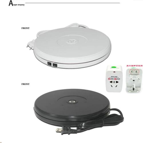 HQ SS25 250X40MM Electric Turntable Display Stand With LED Light For Counter Showcase 40 Secs Per Circle Holding 15KGS
