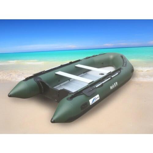 Buy To Use GTS430 8 People Aluminum Floor Dingy Raft Inflatable Kayak Fishing PVC Boat