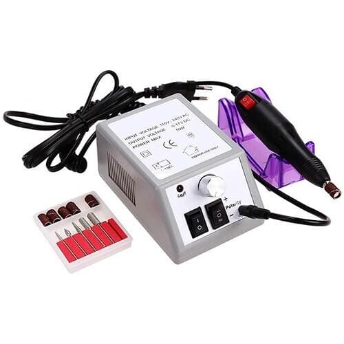 Mini Electric Acrylic Polish Nail Drill File Machine Manicure Pedicure Kit with Bits Manicure