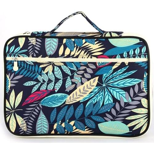 PPYY-Leaf Multifunctional A4 File Bag Storage Bag Portable iPad Computer Bag Office Data File Bag
