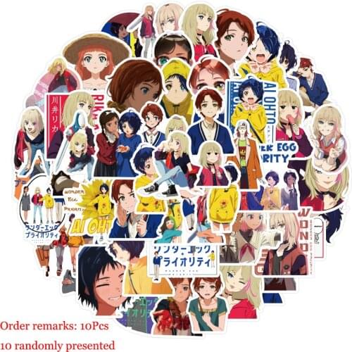 10/30/50/100Pcs Cartoon Anime WONDER EGG PRIORITY Poster Stickers Fridge Phone Laptop Luggage Wall Notebook Graffiti Kids Toys