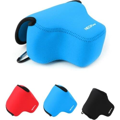 Neoprene soft camera bag case for Canon powershot SX70 SX60 HS SX50 HS portable pouch protective cover with Carabiner