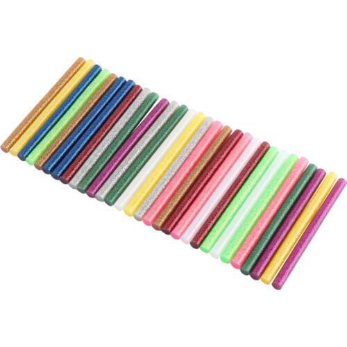Wholesale 30pcs/Lot Mix Color Hot Melt Glue Stick Adhesive Sticks Kit Craft Attaching DIY Tools