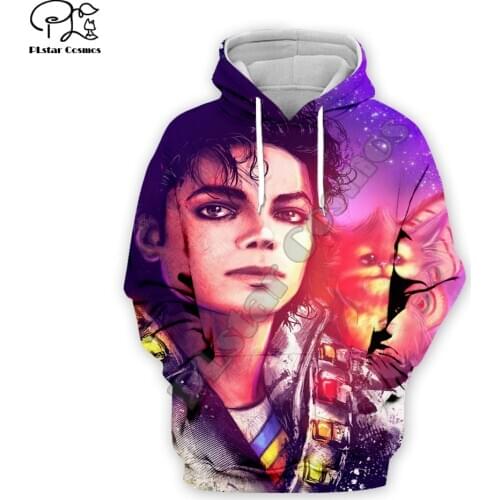 PLstar Cosmos Pop King Michael Jackson casual Streetwear Pullover colorful 3DPrint Zipper/Hoodies/Sweatshirt/Jacket/Men Women s5