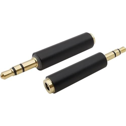 Gold Plated 3.5mm TRS Male to 3.5mm TRRS Female Stereo Audio Connector 3.5 mm 3 Pole Plug to 3.5 mm 4 Pole Jack Adapter