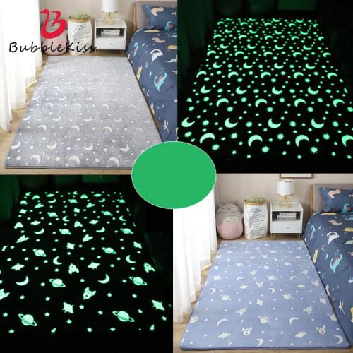 Bubble Kiss Luminous Carpet for Living Room Plush Rug Children Bed Room Floor Mat Glowing Carpets Bedside Home Decor Rugs New