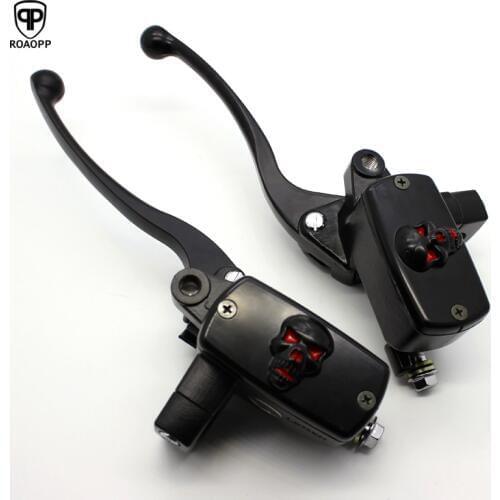 ROAOPP 25MM Universal Front Motorcycle Brake Clutch Master Cylinder Reservoir levers For Yamaha Suzuki Honda CB400