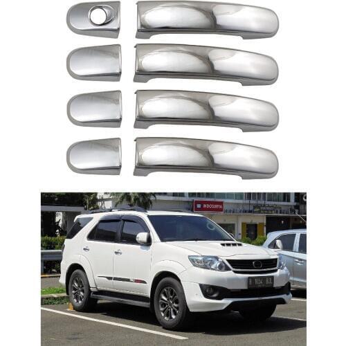 Car styling door handle cover door handle bowl trim fit for Toyota Fortuner 2011 2012 2013 2014 stainless steel accessories