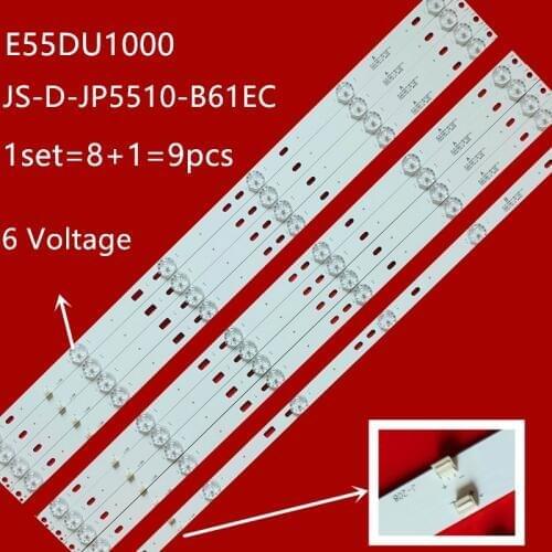 LED Backlight strip 6 LED JS-D-JP4910-041EC E55DU1000 JS-D-JP5510-C51EC (60517 E55DU1000 FHD 576.0.0 17.0 1.0T MCPCB C NUOVA